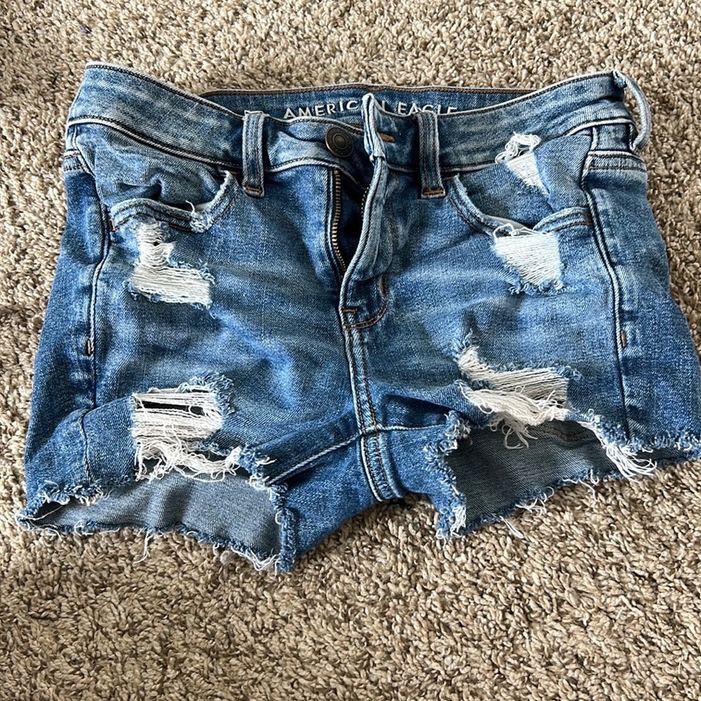 Blue American Eagle jean shorts